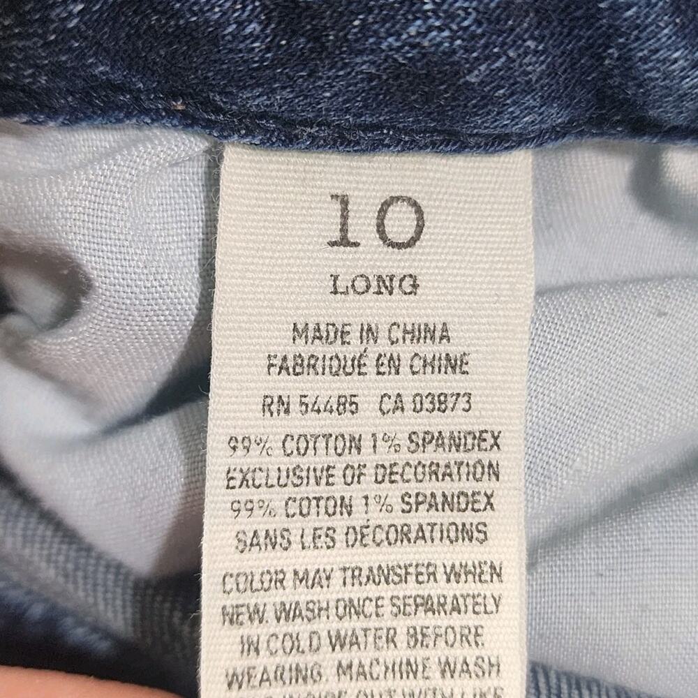 American Eagle Skinny Kick Jeans Bootcut Low Rise Dark Wash Denim Womens Size 10 - Picture 7 of 11